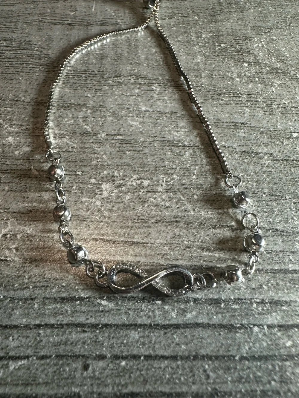 Infinity adjustable bracelet brand new